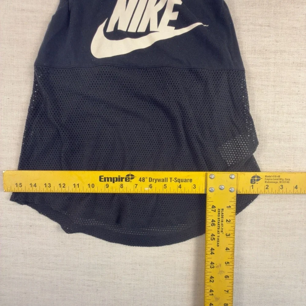 Nike Women's Mesh Racerback Tank Top Black Size S